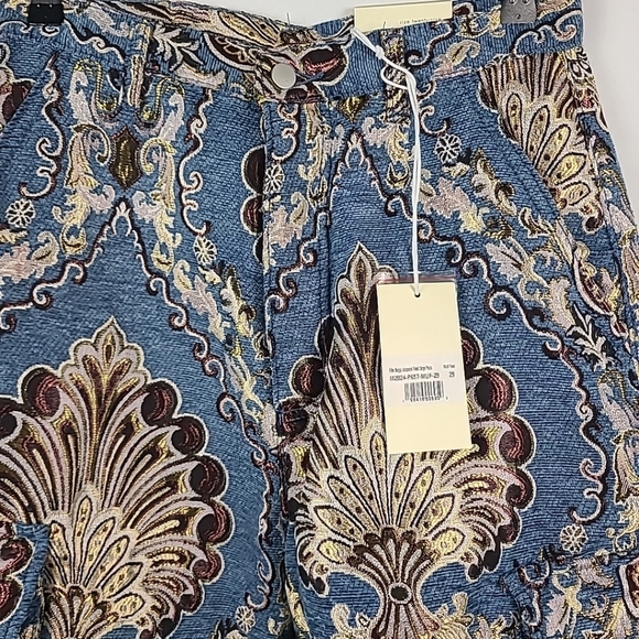 MNML Ultra Baggy Jacquard Cargo Floral Pants Size 29 - Picture 2 of 10